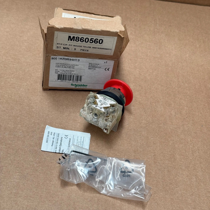 Schneider Electric – 9001KR9R94H13 – Harmony 9001K Mushroom Push Button 30 mm