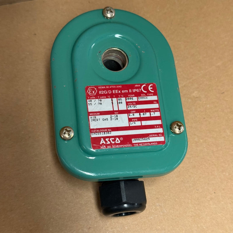 ASCO – EMG551B302 – ATEX 3/2-5/2 Convertible Dual Solenoid Spool Valve