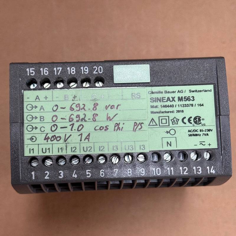 Camille Bauer – SINEAX M563 – Programmable Multi-Transducer