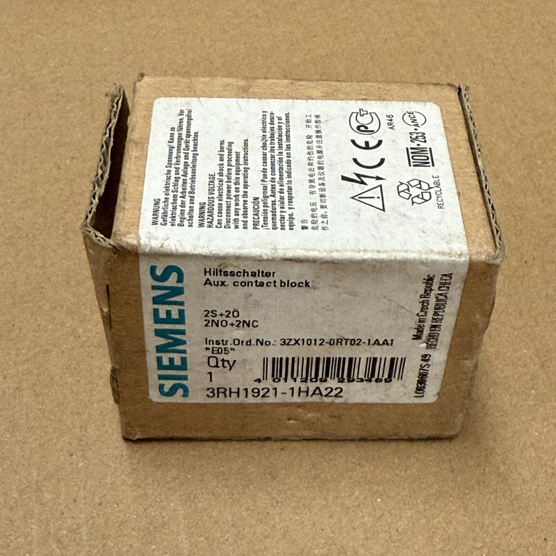 Siemens – 3RH1921-1HA22 – Auxiliary Contact 3RH1