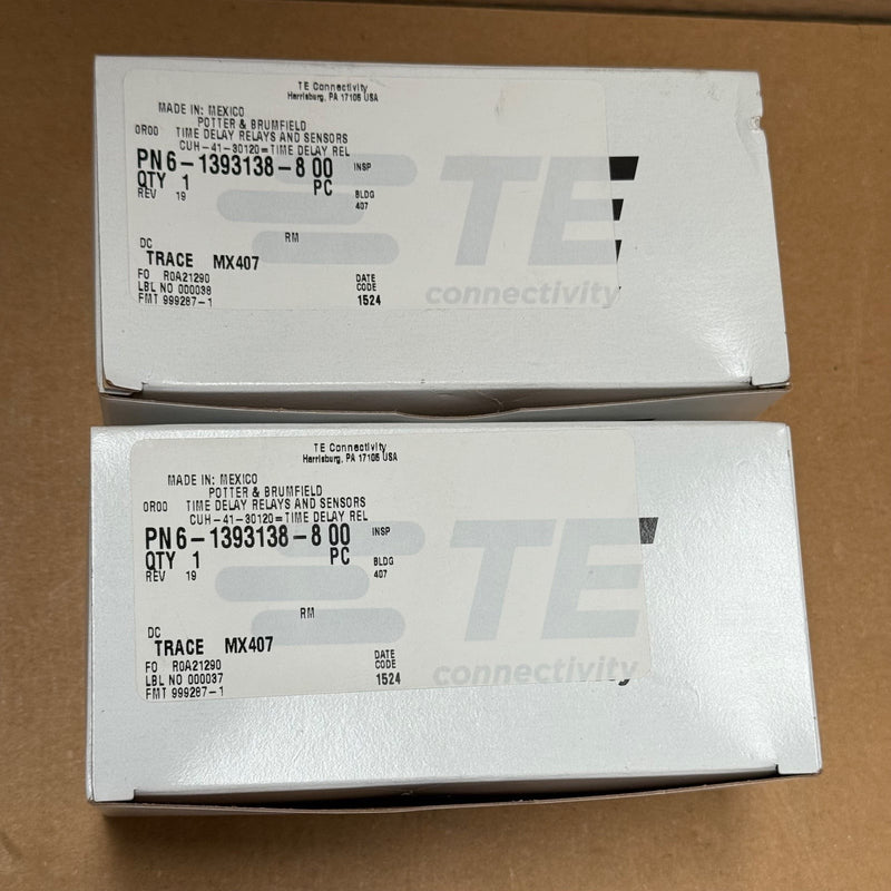 TE Connectivity – 6-1393138-800 / CUH-41-30120 – Series CU Time Delay Relay