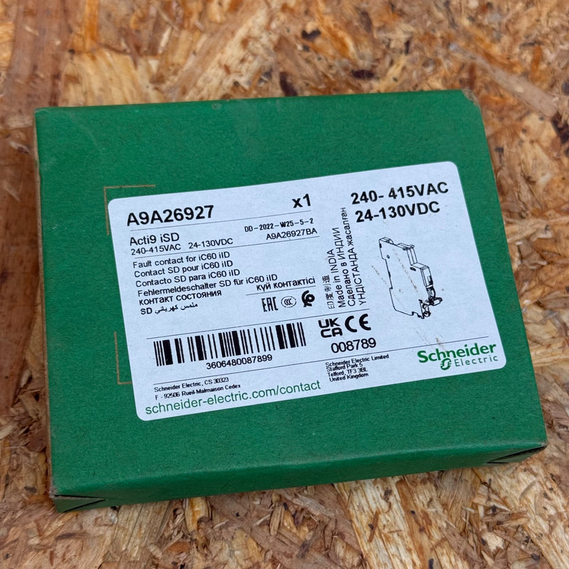 3PCs Schneider Electric – A9A26927 – Auxiliary Fault Contact