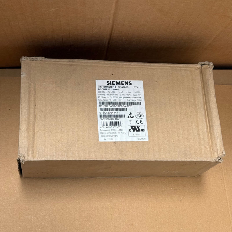 Siemens – 6SE6400-3TC00-4AD2 – MICROMASTER 4 Output Reactor