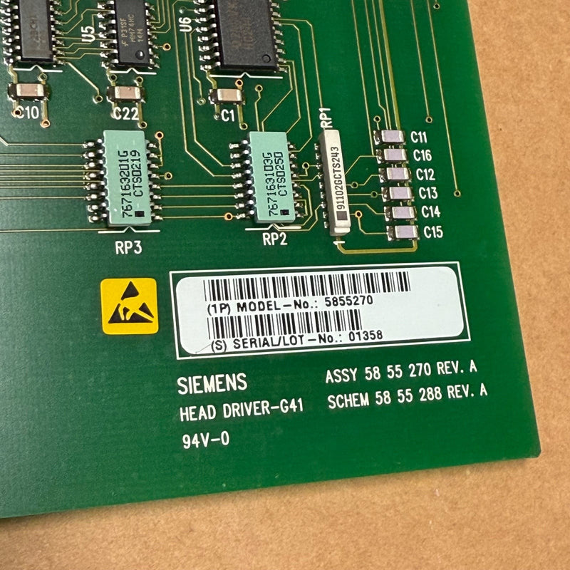 Siemens – 5855270 – Head Driver-G41 PCB Assembly