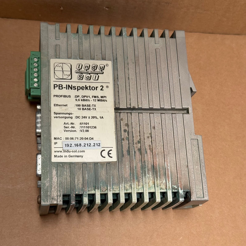 Indu-Sol – PB-INspektor 2 (61101 / V2.00) – PROFIBUS & Condition Monitoring Unit