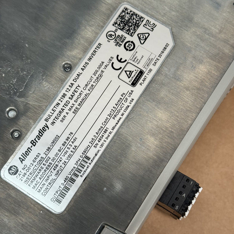 Allen-Bradley – 2198-D012-ERS3 – AB Kinetix 5700 Dual Axis Inverter