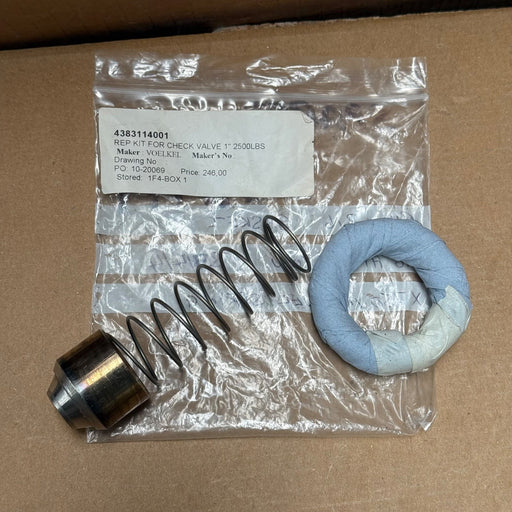 Völkel GmbH – Repair Kit for 1” Class 2500 High-Pressure Check Valve