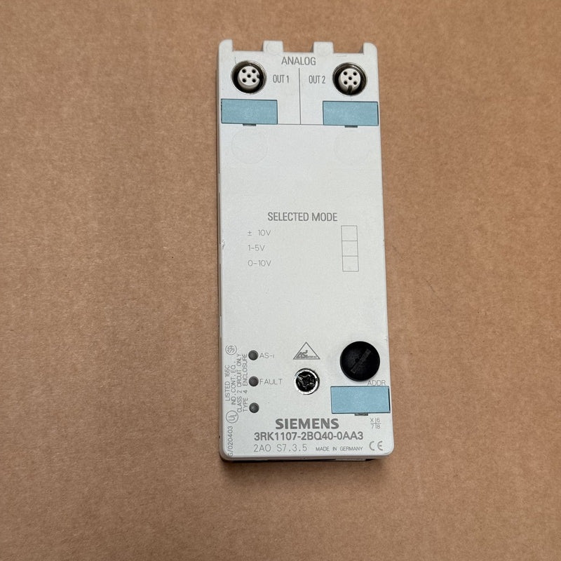 Siemens – 3RK1107-2BQ40-0AA3 – ASI Analog Output Module