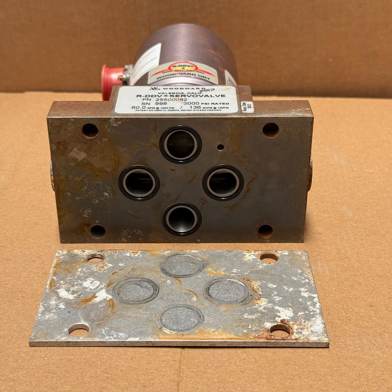 Woodward HRT – 25500082 – R-DDV Servo Valve + 25000415-105-901 SERVOMOTOR