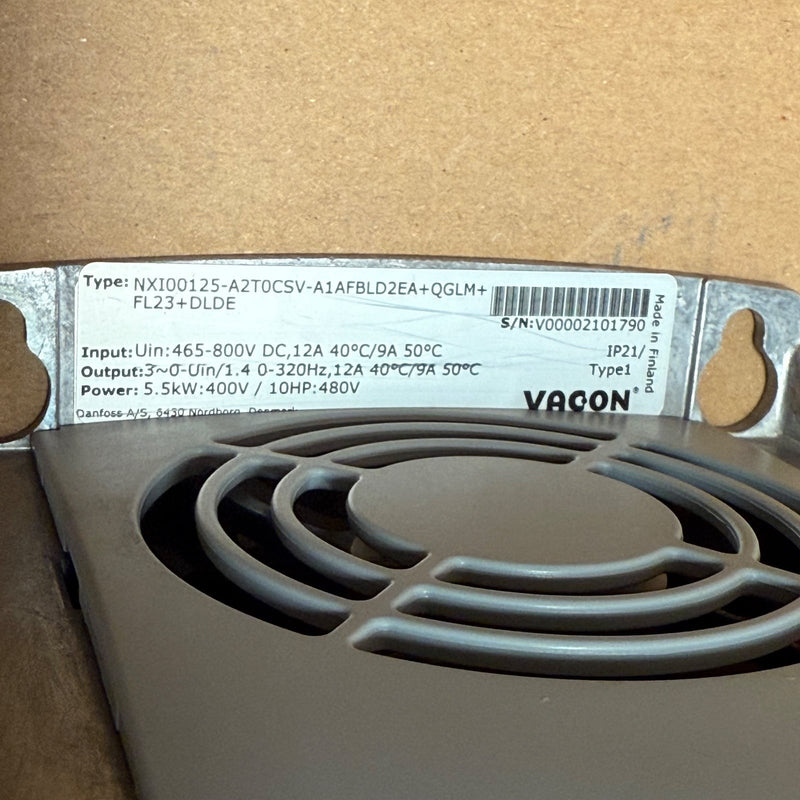 Danfoss – NXI00125-A2T0CSV-A1AFBLD2EA+QGLM+FL23+DLDE – VACON Inverter Unit