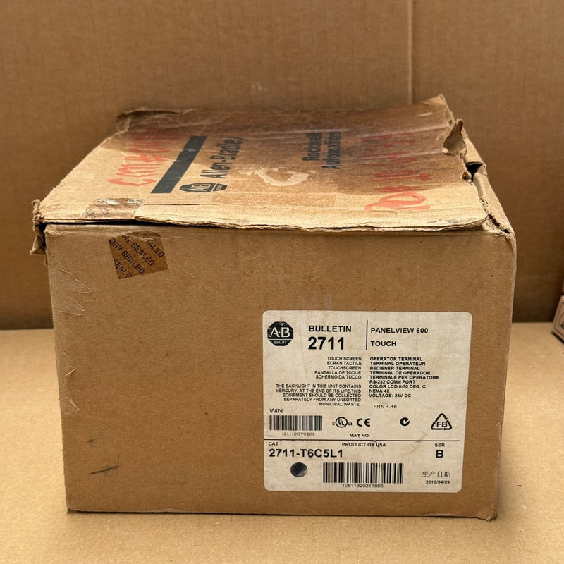 Allen-Bradley – 2711-T6C5L1 – PanelView 600 Color Touch Terminal