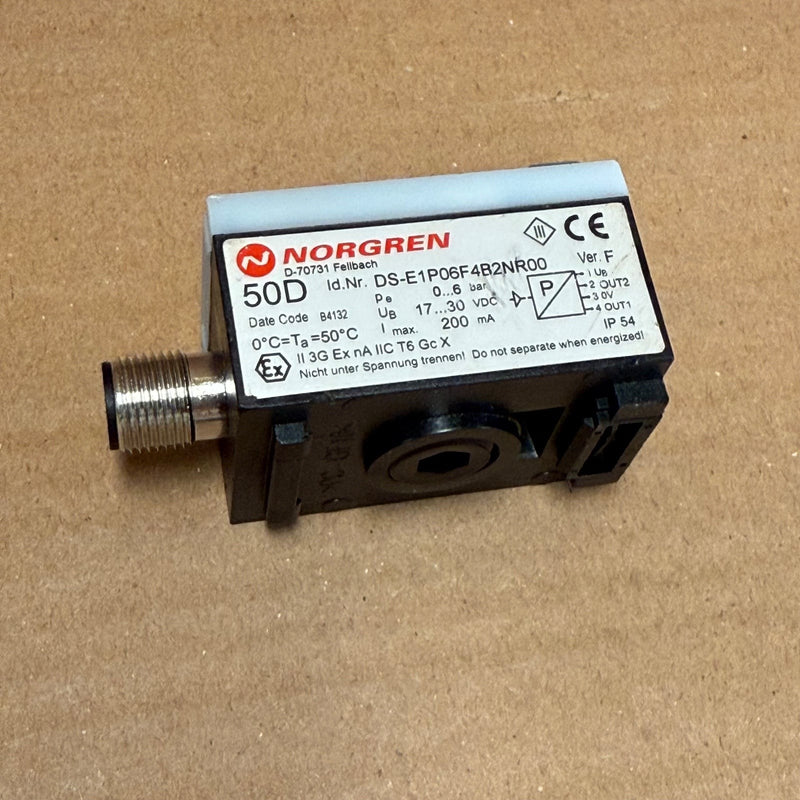 NORGREN – DS-E1P06F4B2NR00 (50D Series) –  Digital Pressure Sensor 0–6 bar