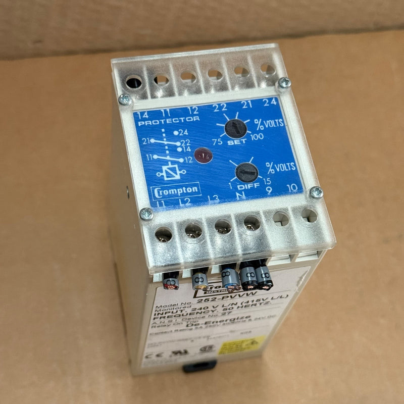 Crompton – 252-PVVW-RRBX-C5-EB – Volt Protector / Voltage Monitoring Relay