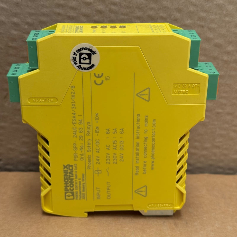 Phoenix Contact – PSR-SPP-24UC/ESA4/3X1/1X2/B / 2963941 – Safety Relay