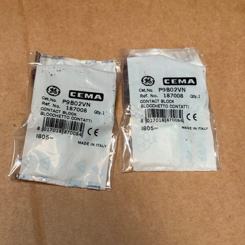 GE – P9B02VN – Contact Block 2 NC Modular Metal