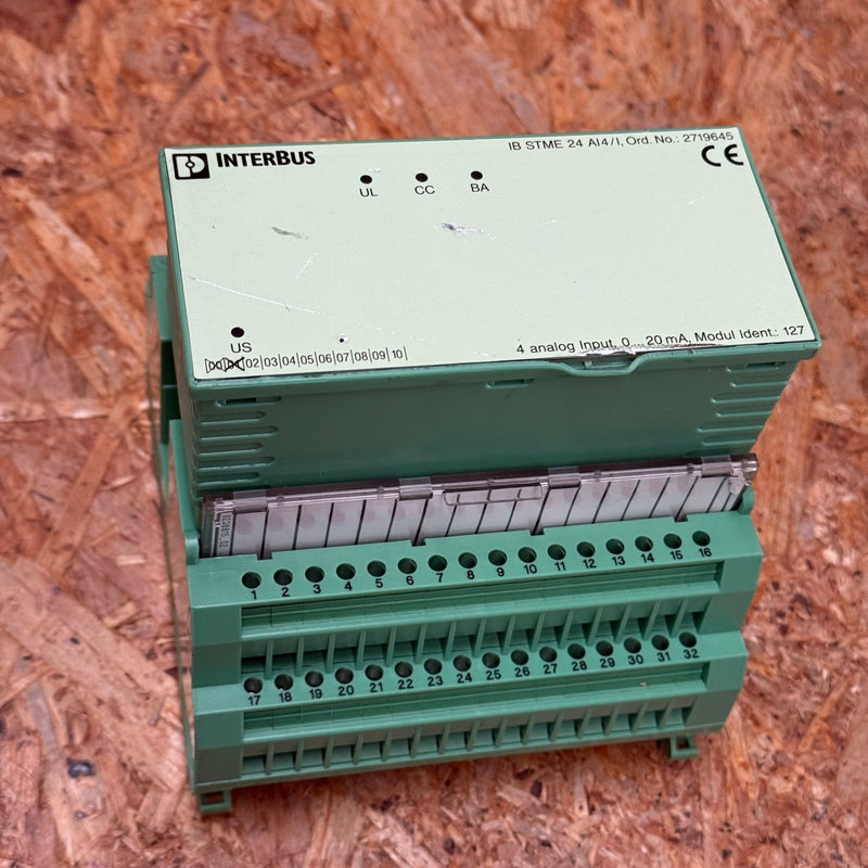 Phoenix Contact – 2719645 (IB STME 24 AI 4/I) – Analog Input Module (InterBus)