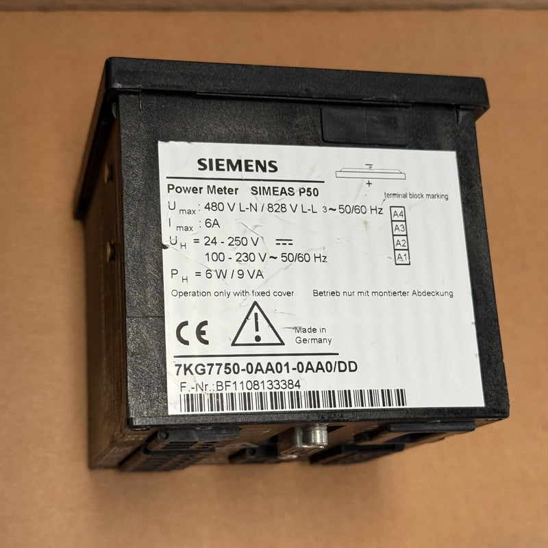 Siemens – 7KG7750-0AA01-0AA0 – Power Meter Control Panel Installation Instrument