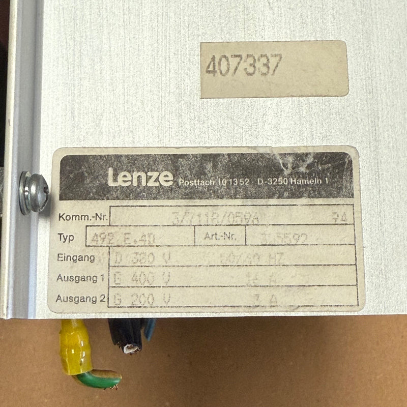 Lenze – 492_E.4D (325592) – High-Performance 4-Quadrant DC Speed Controller