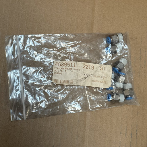 7PCS Festo – 153003 – QS-1/4-6 Push-in fitting