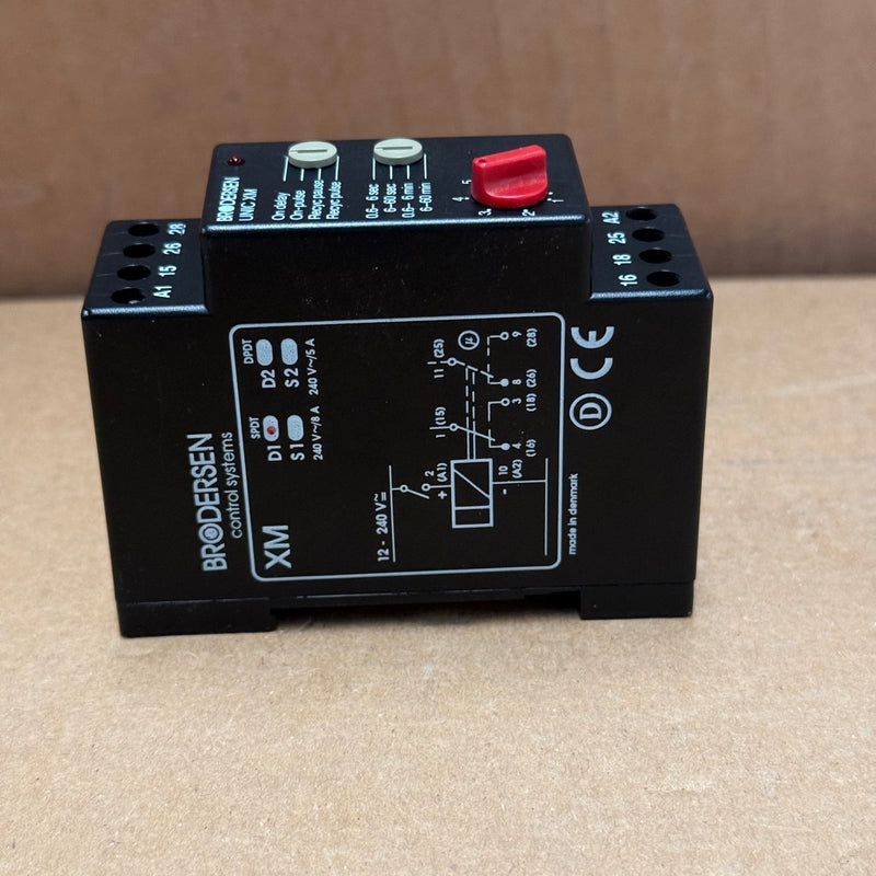 Brodersen Systems – XM-D1 (XM SPDT D1) – Multi-Function DIN Rail Timer Relay