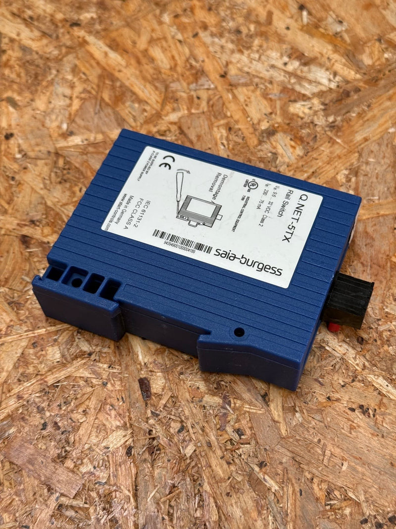 Saia Burgess – Q.NET-5TX – 5-Port Industrial DIN-Rail Ethernet Switch