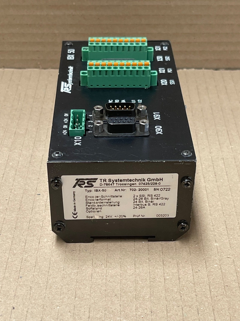 TR Systemtechnik – IBX‑50 – Encoder Interface Module (SSI / RS‑422) 24 V