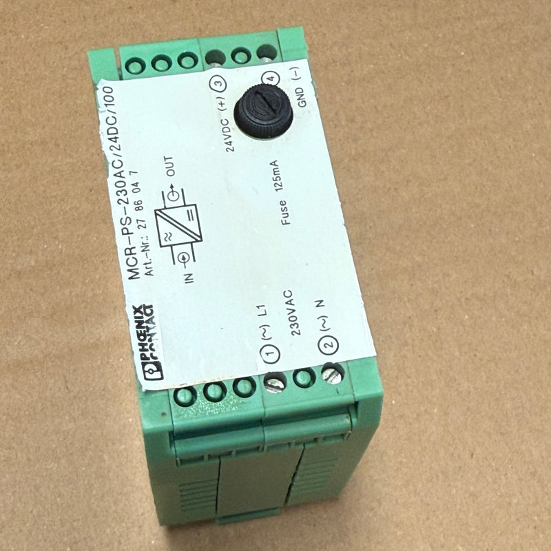 Phoenix Contact – 2786047 (MCR-PS-230AC/24DC/100) – DIN Rail Power Supply Unit