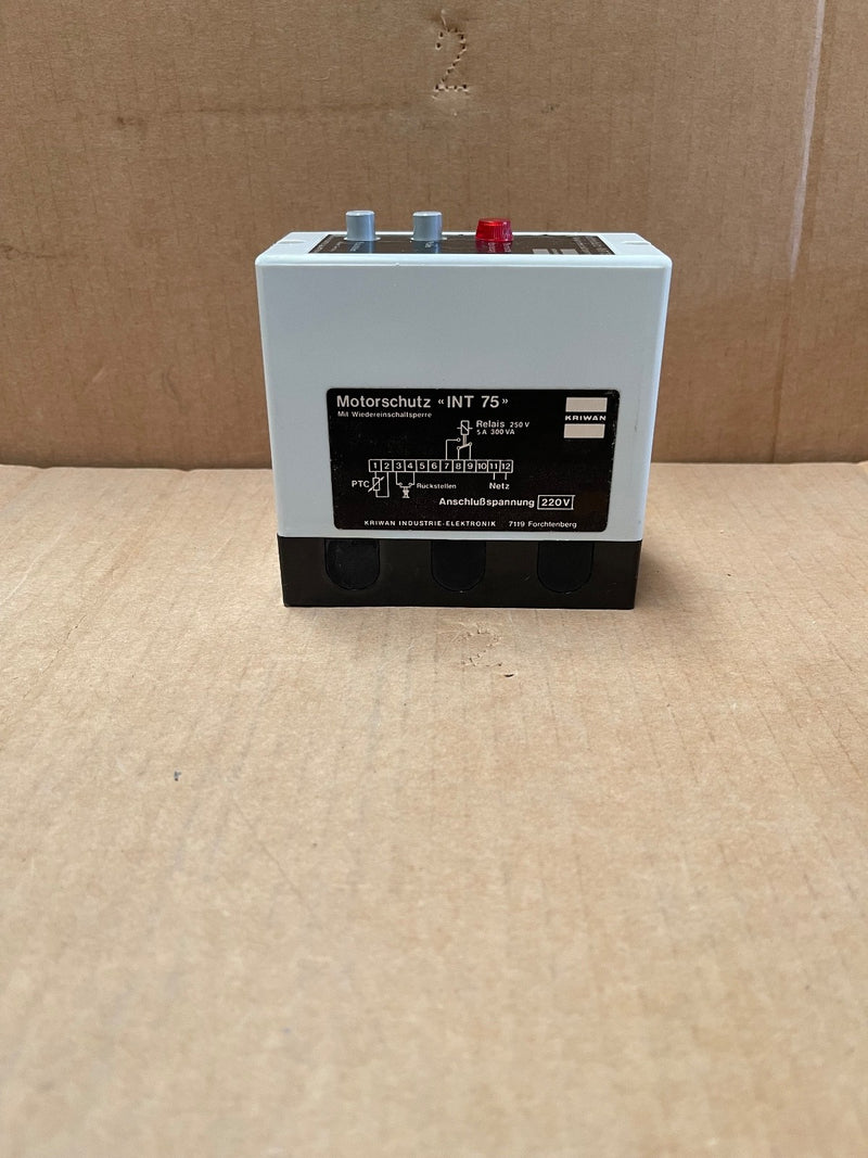 KRIWAN INT75 Motor Protection Relay | Thermal Overload PTC Sensor 220V