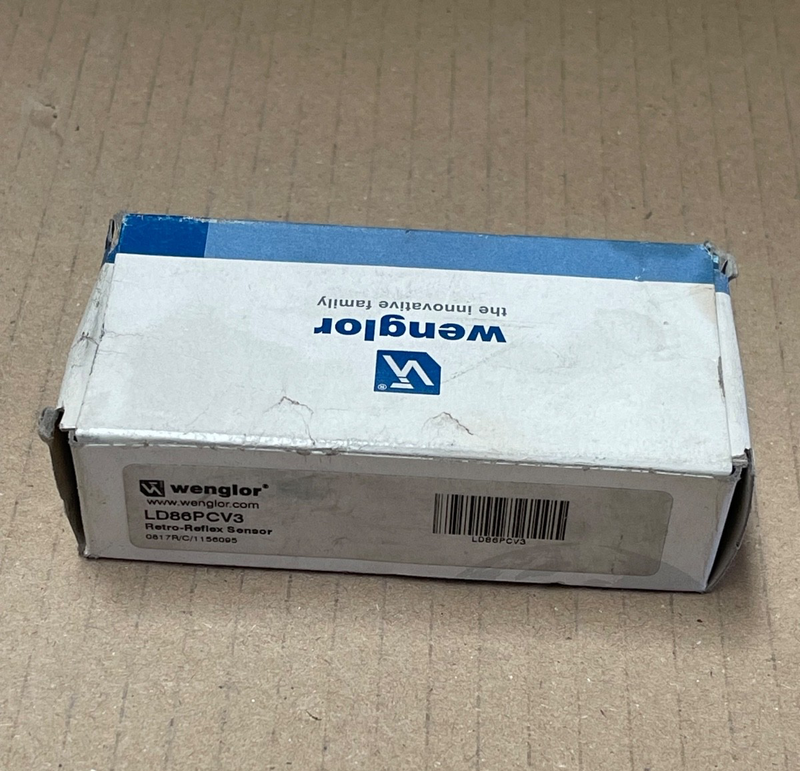 Wenglor – LD86PCV3 – Retro‑Reflex Photoelectric Sensor 10‑30 V DC PNP